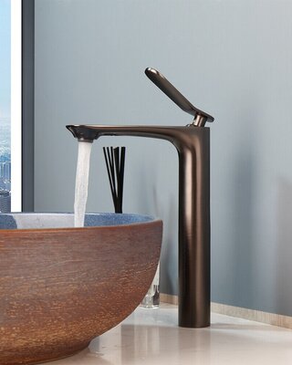 Rene Houtman Wastafelkraan | Hoog Model | Gun Metal