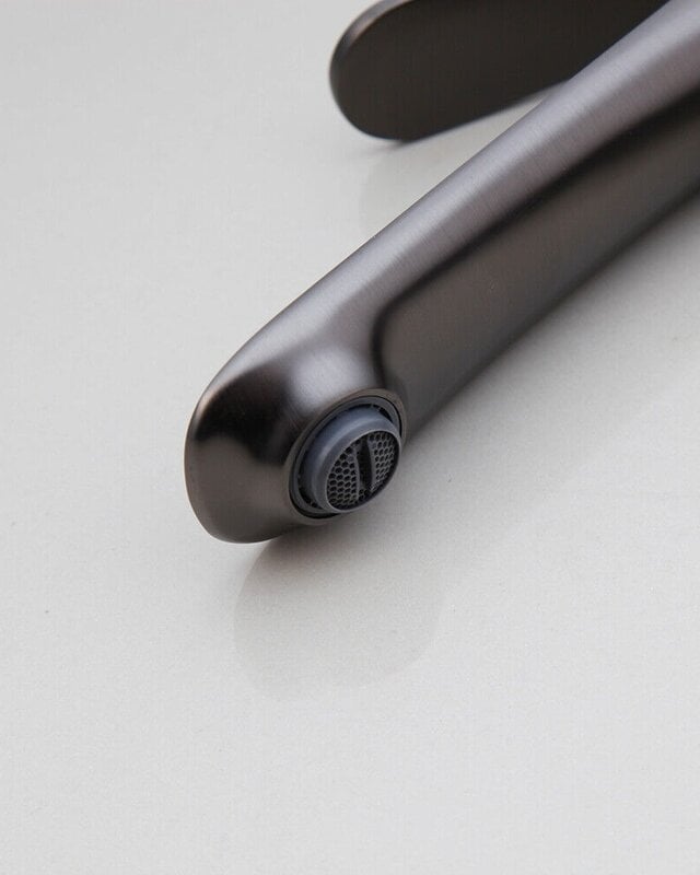Rene Houtman Wastafelkraan | Hoog Model | Gun Metal