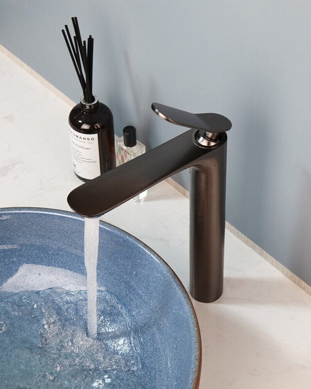 Rene Houtman Wastafelkraan | Hoog Model | Gun Metal