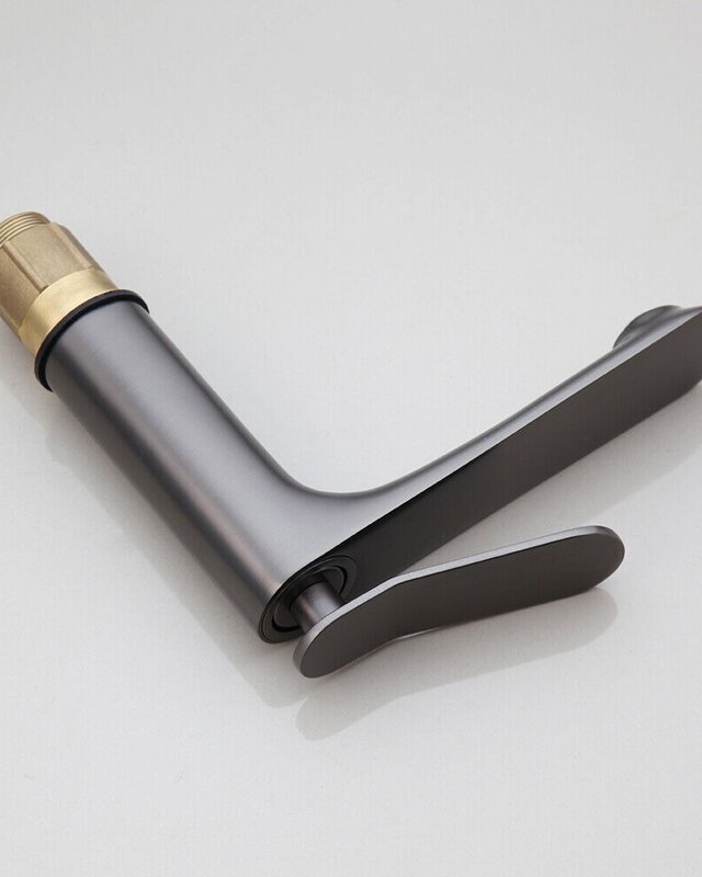 Rene Houtman Wastafelkraan | Gun Metal | Mengkraan | H16,5 cm