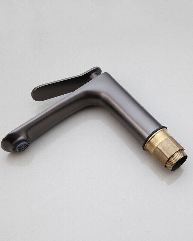 Rene Houtman Wastafelkraan | Gun Metal | Mengkraan | H16,5 cm