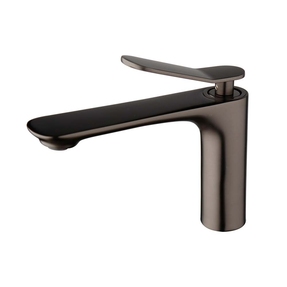 Rene Houtman Wastafelkraan | Gun Metal | Mengkraan | H16,5 cm