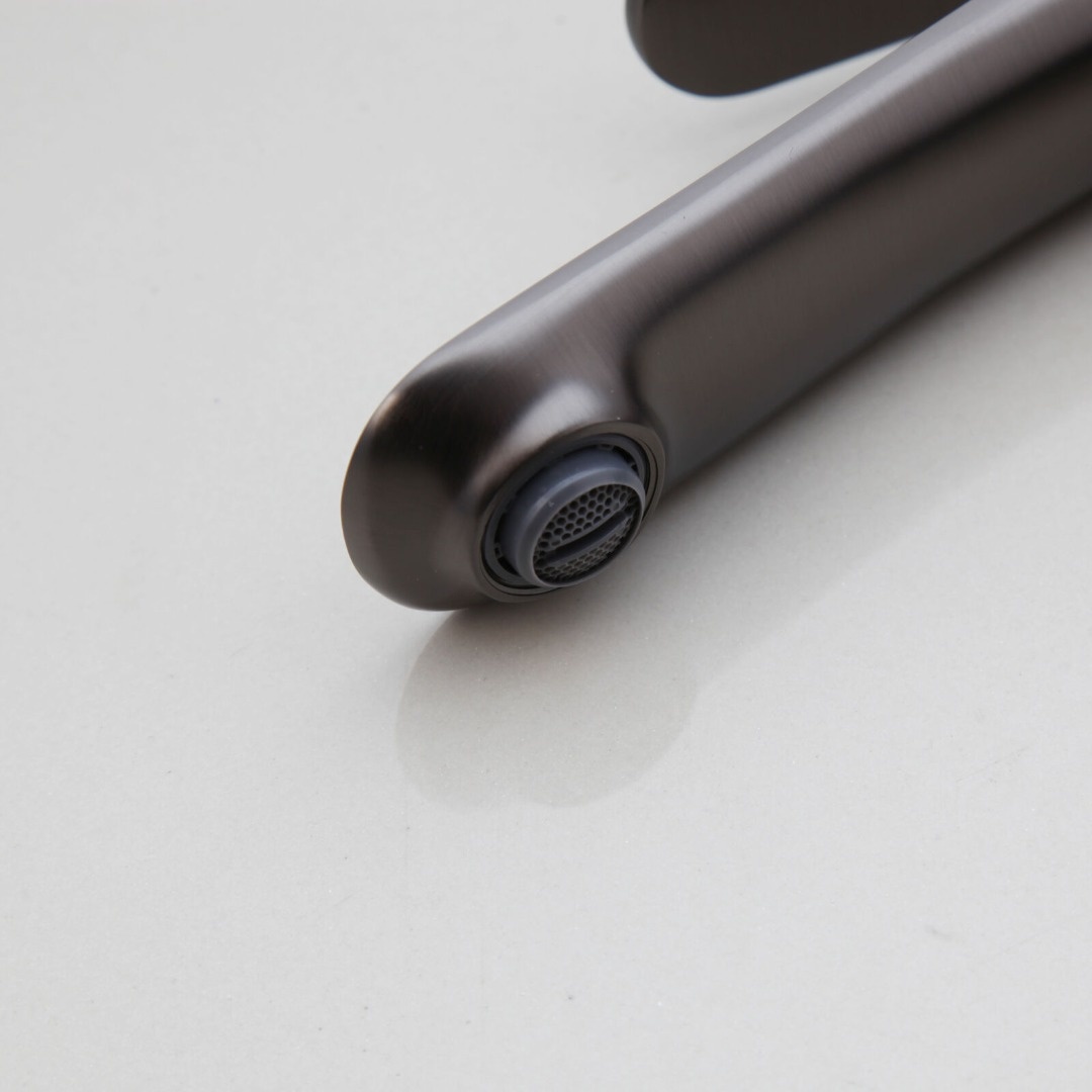 Rene Houtman Wastafelkraan | Gun Metal | Mengkraan | H16,5 cm