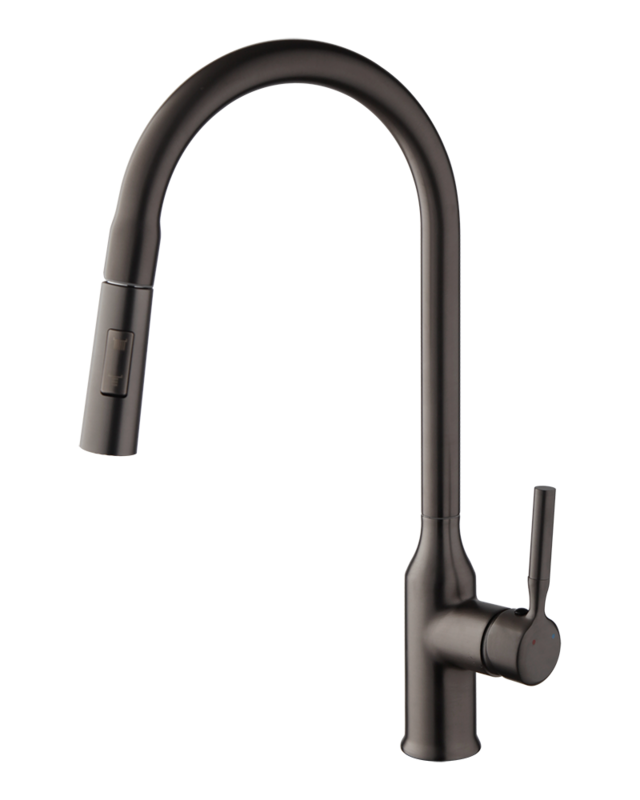 Rene Houtman Keukenkraan | Gun Metal | H43,5 cm