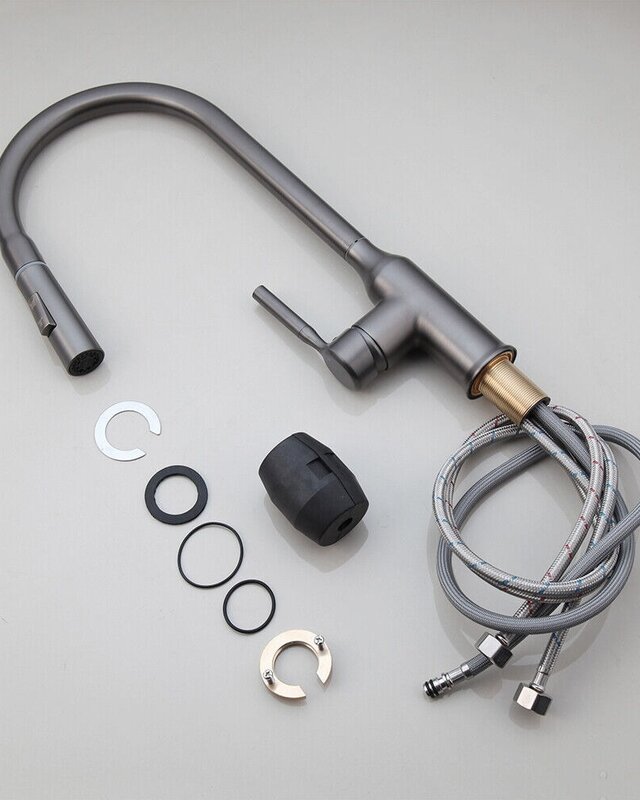 Rene Houtman Keukenkraan | Gun Metal | H43,5 cm