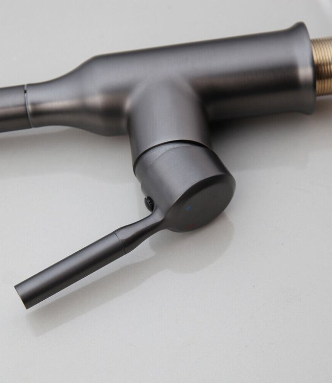 Rene Houtman Keukenkraan | Gun Metal | H43,5 cm