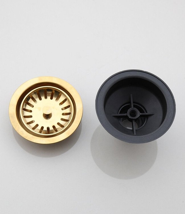 Rene Houtman Goudkleurige Gootsteen Afvoer -  Keukenafvoer