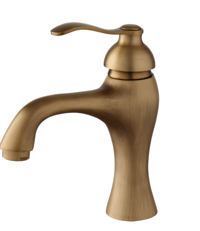 Rene Houtman Nostalgische Bronskleurige Wastafelkraan