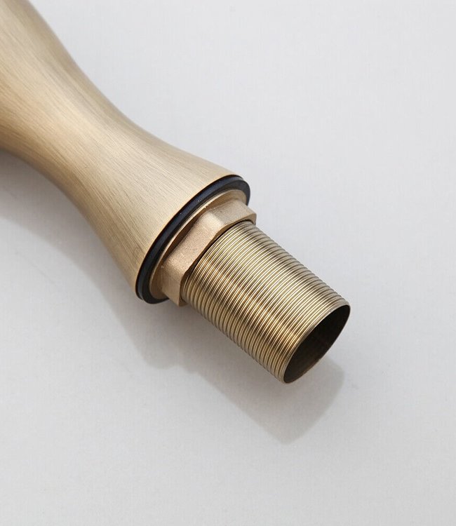 Rene Houtman Nostalgische Bronskleurige Wastafelkraan