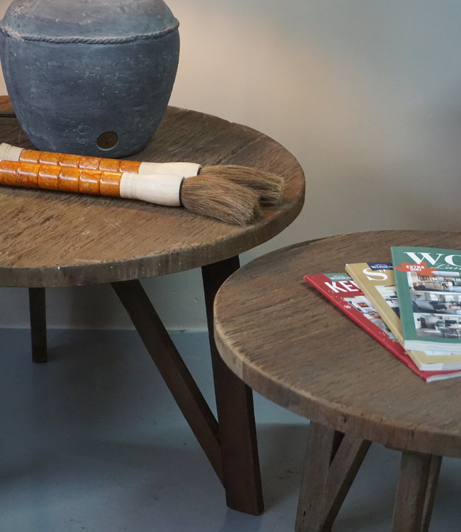 Rene Houtman Bijzettafel Set Van 2 - Dirty Grey B80xB60 cm