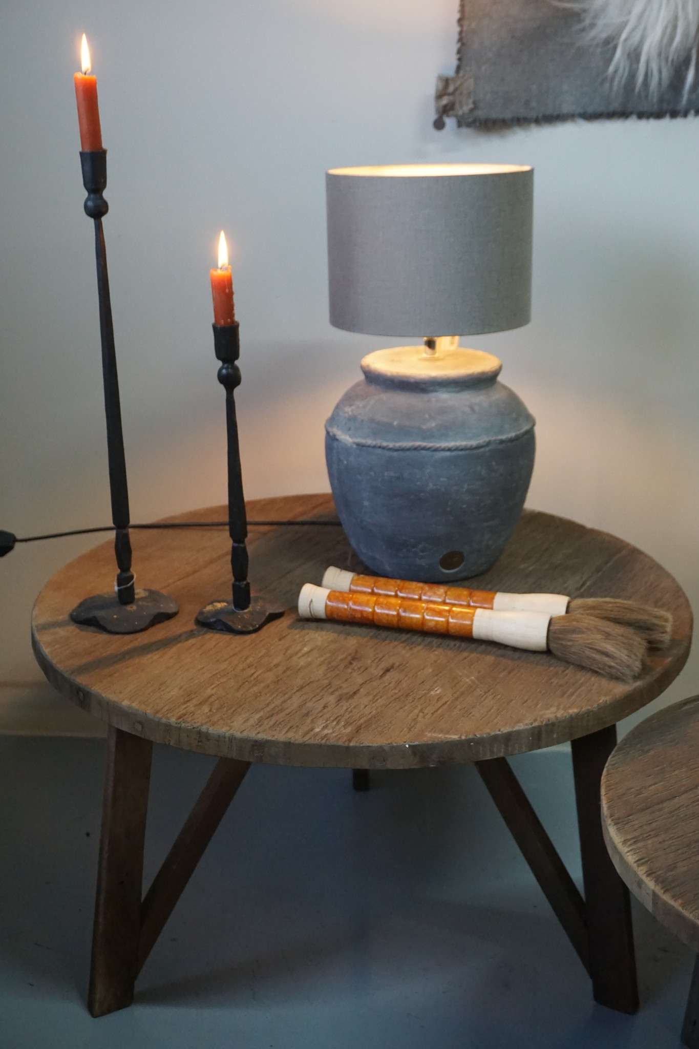 Rene Houtman Bijzettafel Set Van 2 - Dirty Grey B80xB60 cm