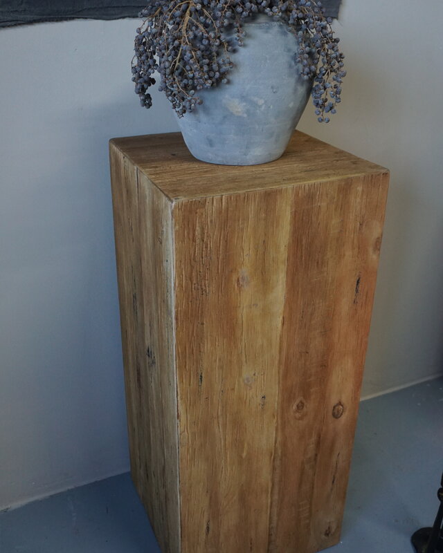 Rene Houtman Houten Zuil | Naturel H80xB35xD35