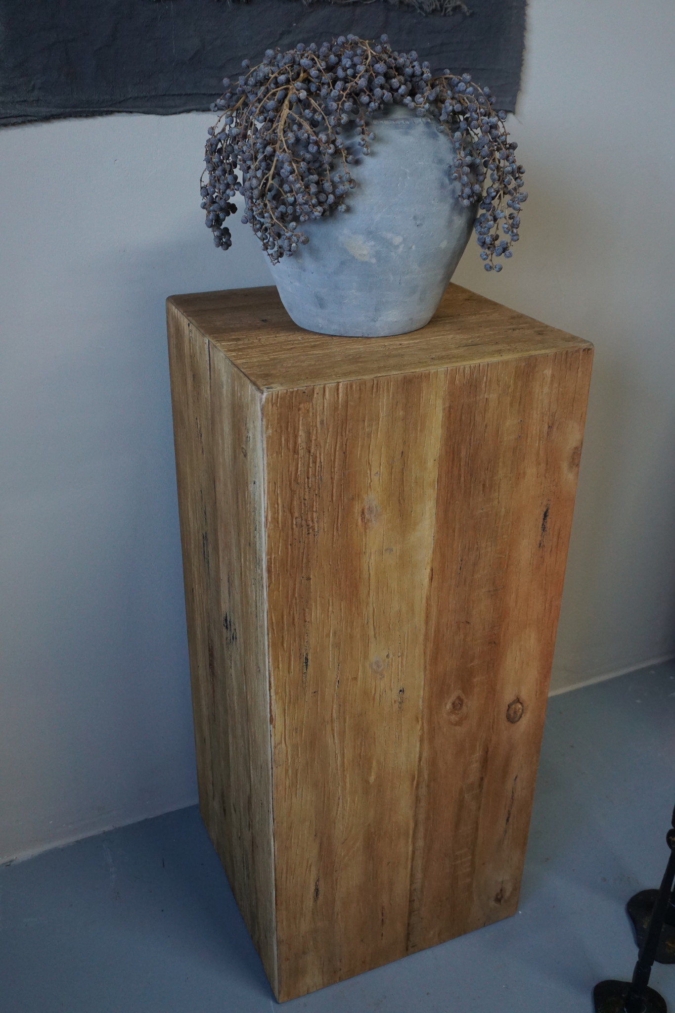 Rene Houtman Houten Zuil | Naturel H80xB35xD35