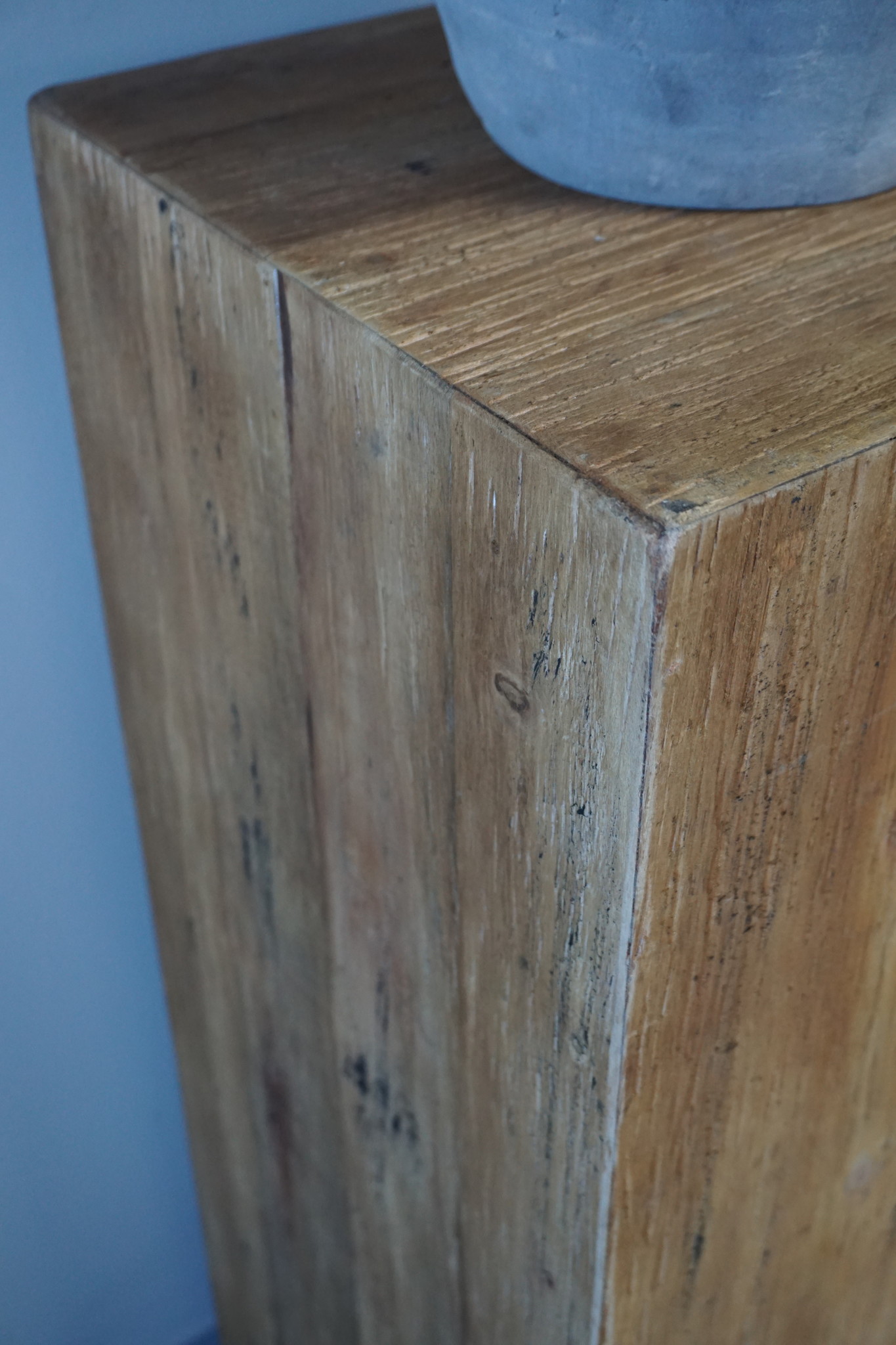 Rene Houtman Houten Zuil | Naturel H80xB35xD35