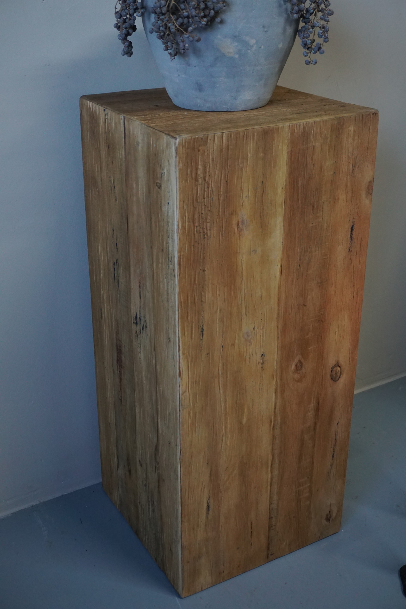 Rene Houtman Houten Zuil | Naturel H80xB35xD35