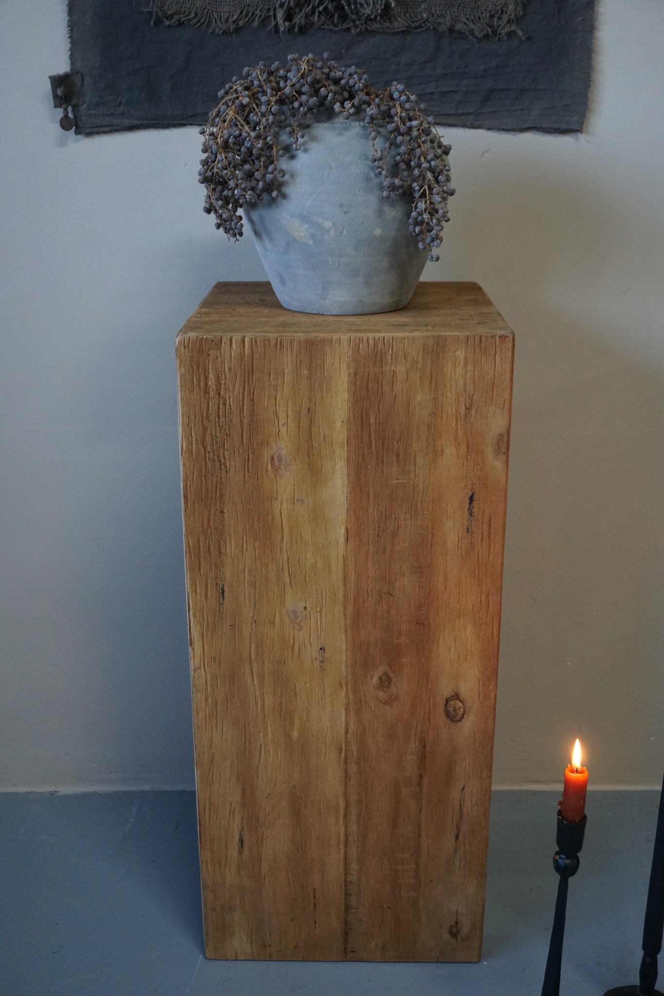 Rene Houtman Houten Zuil | Naturel H80xB35xD35