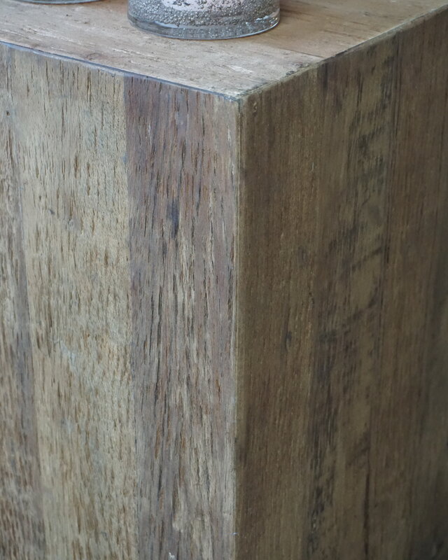 Rene Houtman Houten Zuil Groot | Naturel H100xB35xD35