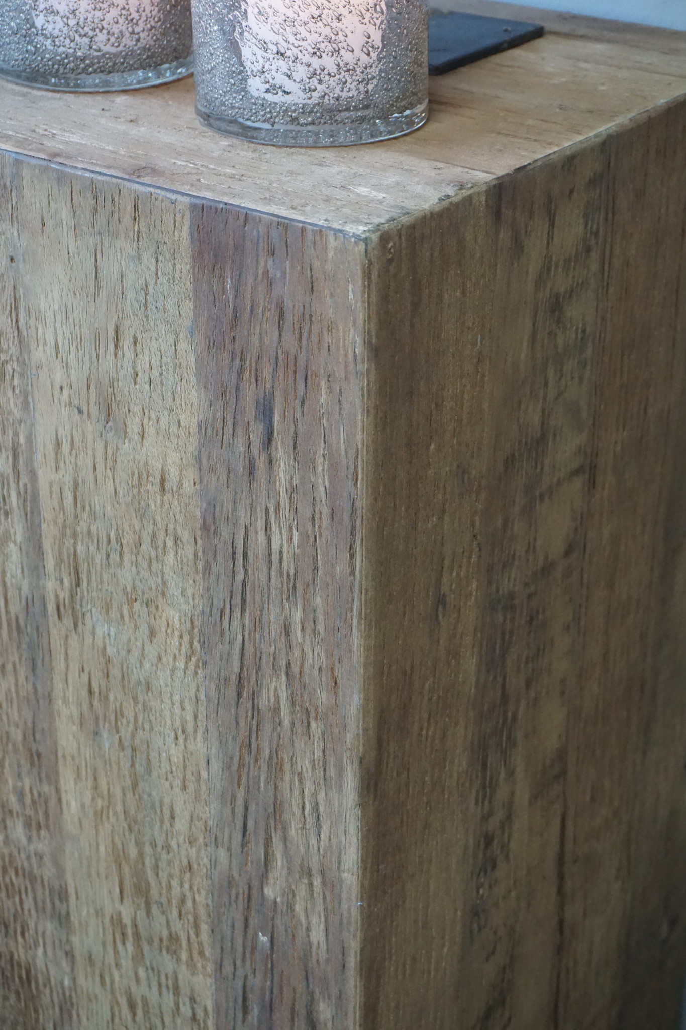 Rene Houtman Houten Zuil Groot | Naturel H100xB35xD35