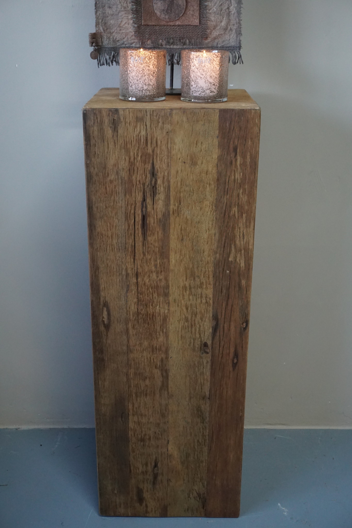 Rene Houtman Houten Zuil Groot | Naturel H100xB35xD35