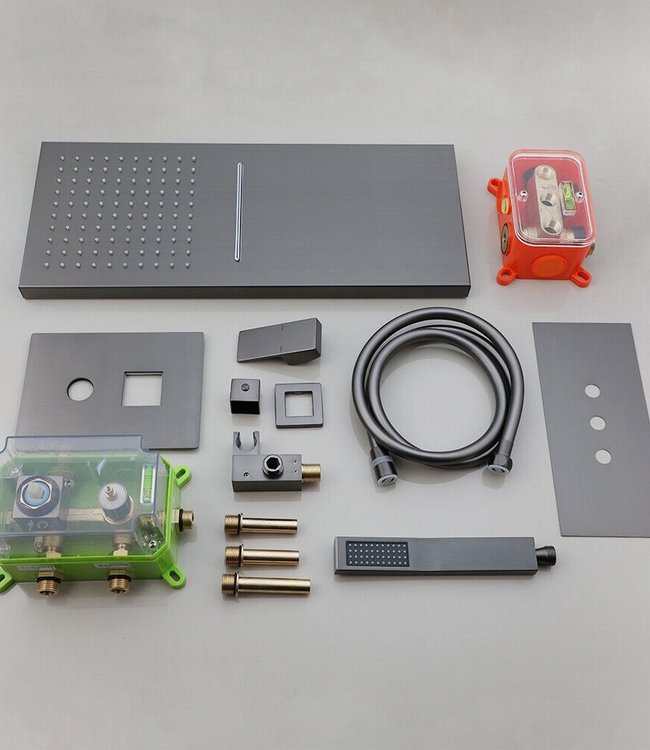 Rene Houtman Regendouche/Stortdouche | Inbouw | Gun Metal