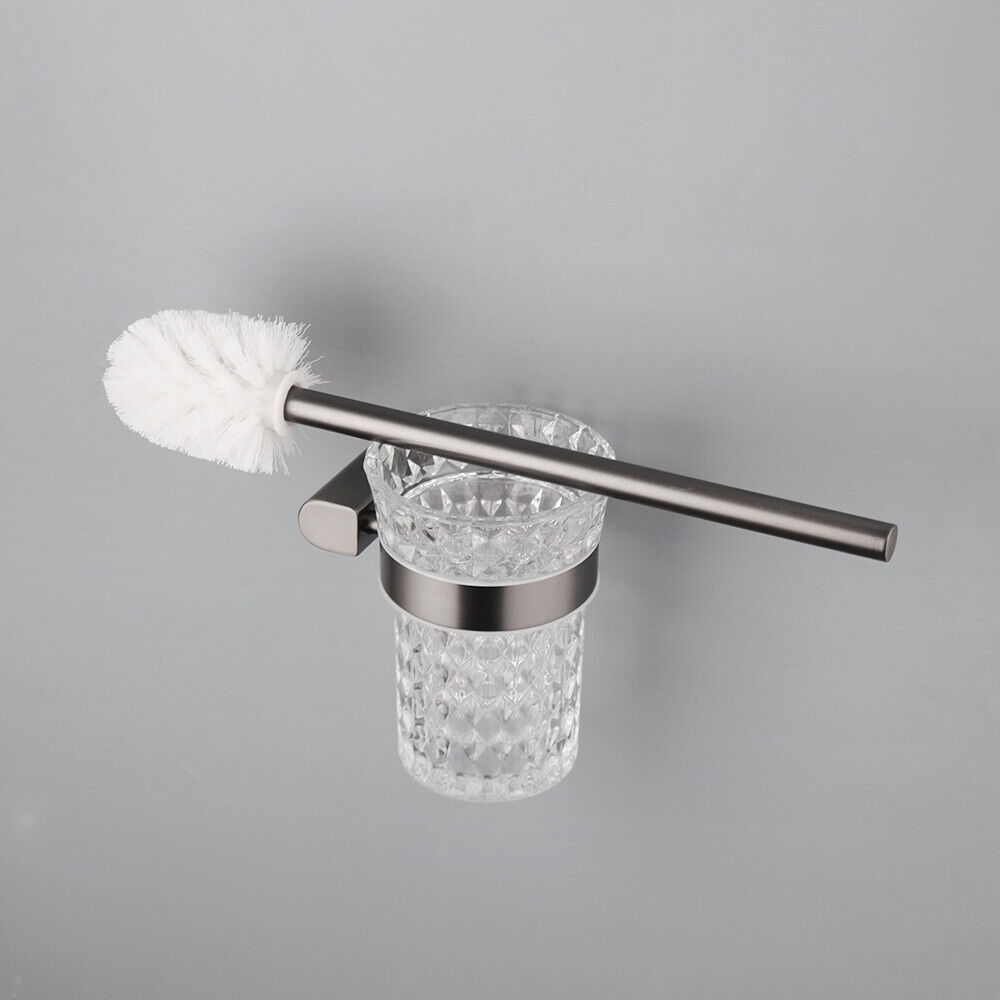 Rene Houtman WC Borstel met Muurbevestiging | Gun Metal