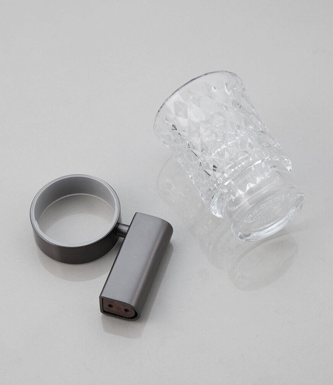 Rene Houtman WC Borstel met Muurbevestiging | Gun Metal