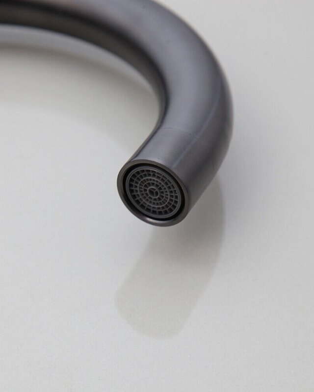 Rene Houtman Wastafelkraan met Draaibare Hals | Gun Metal