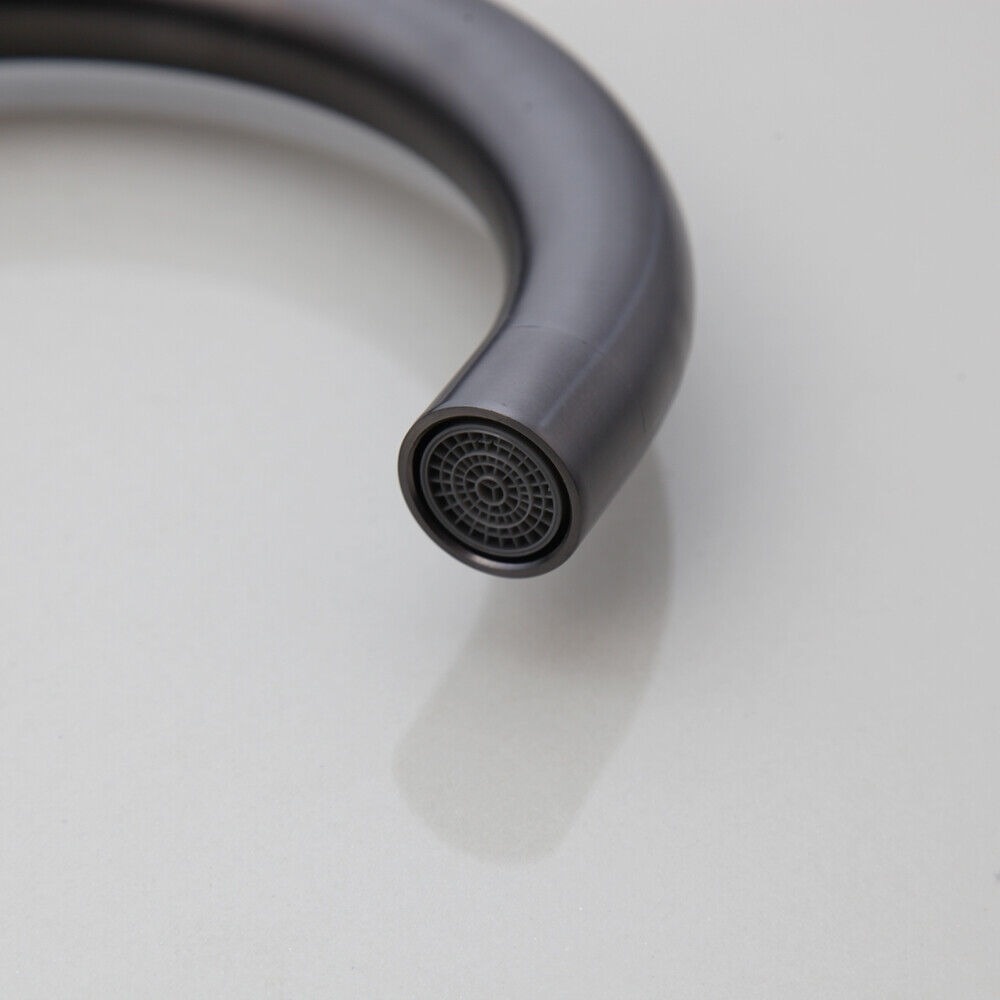 Rene Houtman Wastafelkraan met Draaibare Hals | Gun Metal