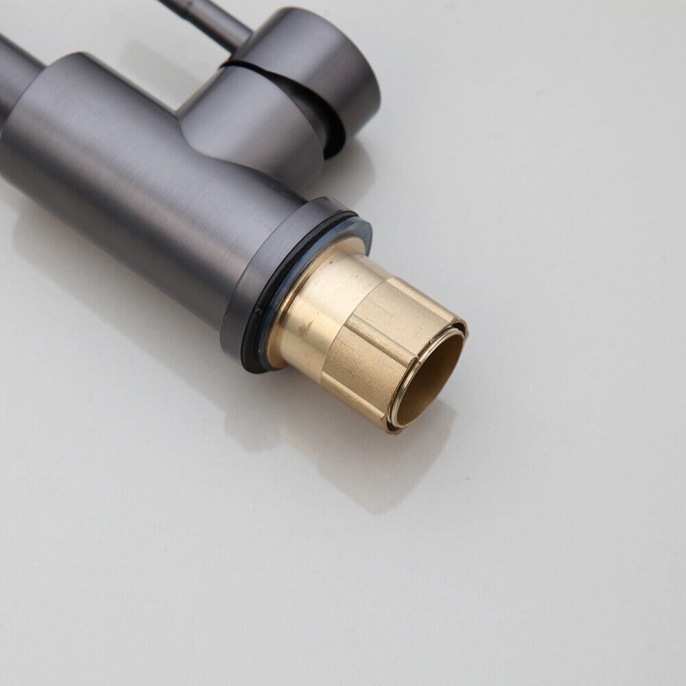 Rene Houtman Wastafelkraan met Draaibare Hals | Gun Metal