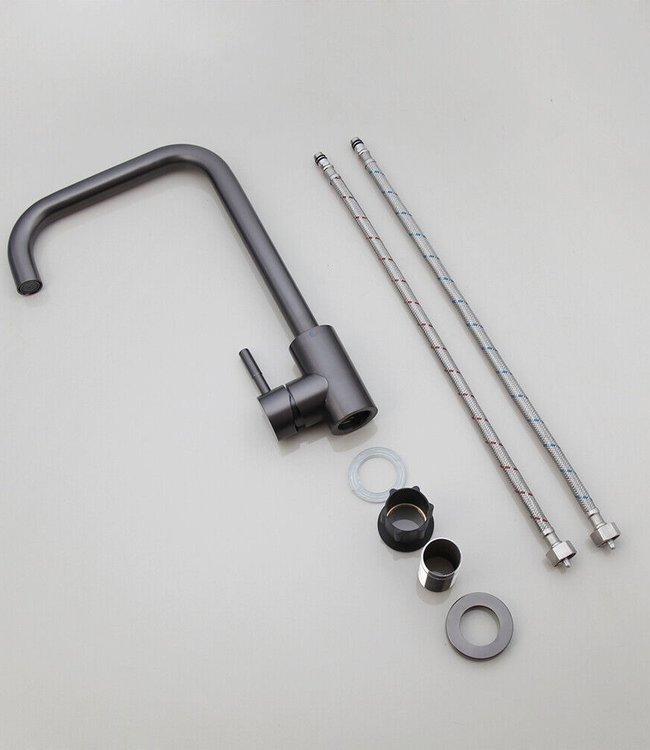 Rene Houtman Draaibare Keukenkraan | Gun Metal