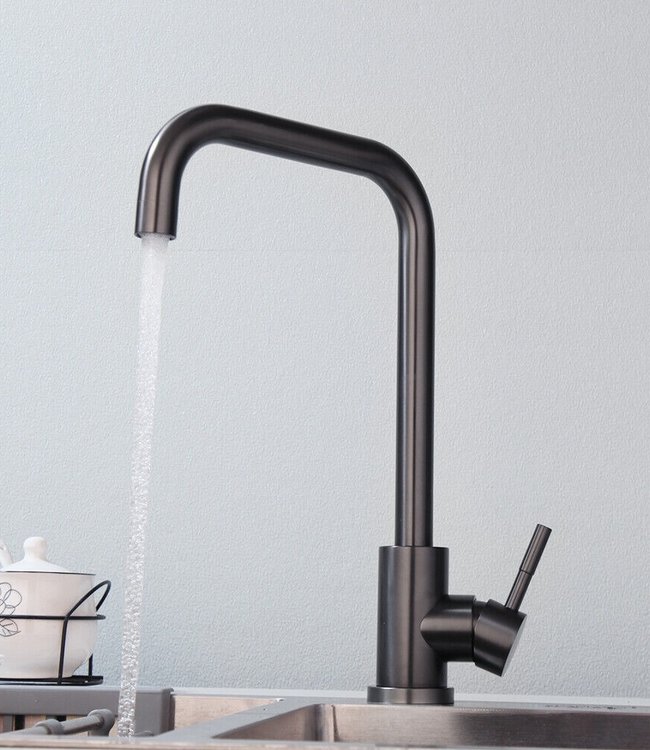 Rene Houtman Draaibare Keukenkraan | Gun Metal