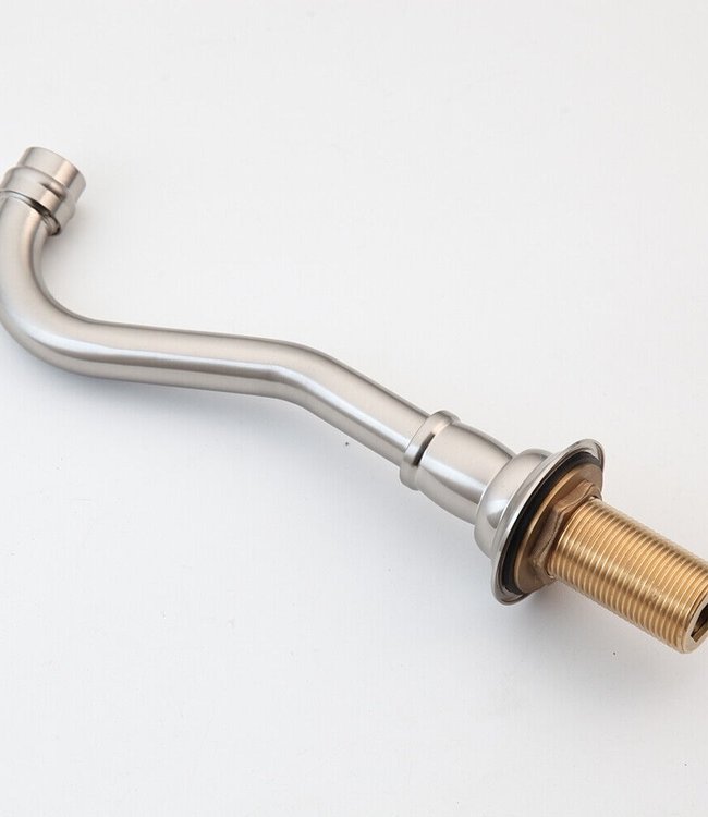 Rene Houtman 3-delige Inbouw Muurkraan | Mengkraan | Geborsteld Nikkel