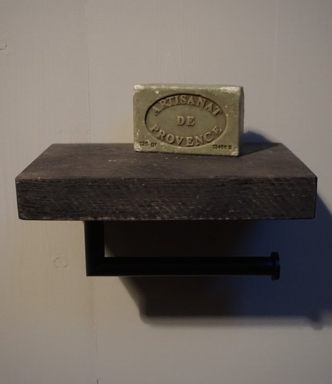 Rene Houtman Toiletrolhouder - Eiken Donker B20xD13 Cm