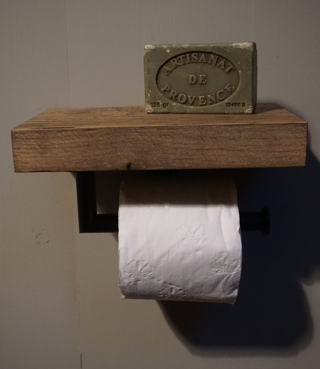 Rene Houtman Toiletrolhouder | Eikenhout | B20 x D13 Cm