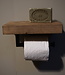 Rene Houtman Toiletrolhouder | Oud Eikenhout Geschaafd| B20 x D13 Cm
