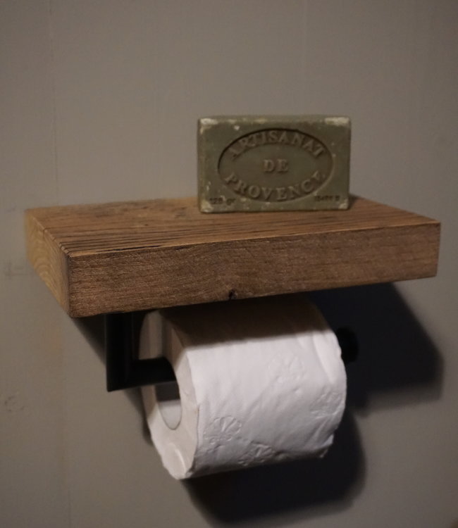 Rene Houtman Toiletrolhouder | Eikenhout | B20 x D13 Cm