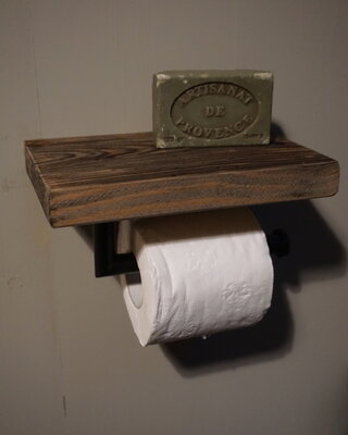 Rene Houtman Toiletrolhouder - Vuren/Grenen B20xD13 Cm