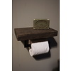 Toiletrolhouder - Geborsteld Eiken B20xD13 Cm