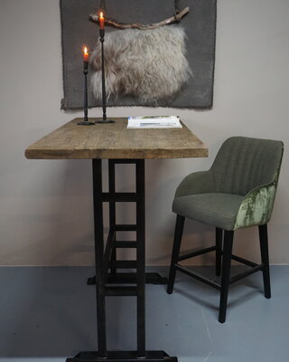Rene Houtman Bartafel Oud Teak Hout  H111xB70xD140