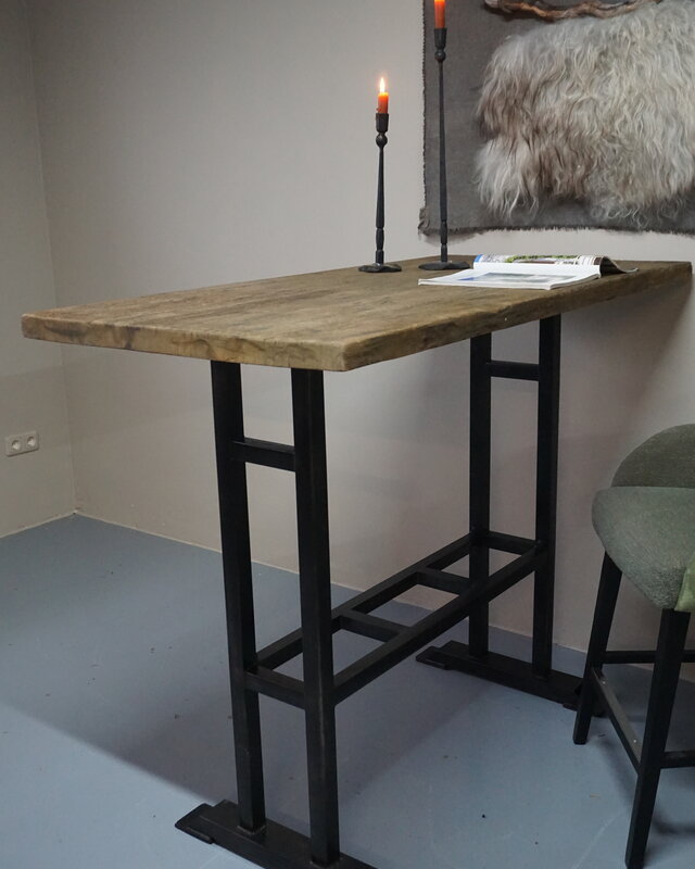 Rene Houtman Bartafel Oud Teak Hout H111xB70xD140