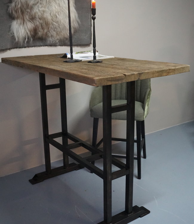 Rene Houtman Bartafel Oud Teak Hout  H111xB70xD140