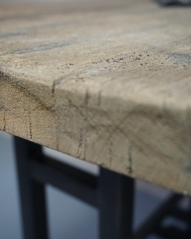 Rene Houtman Bartafel Oud Teak Hout H111xB70xD140