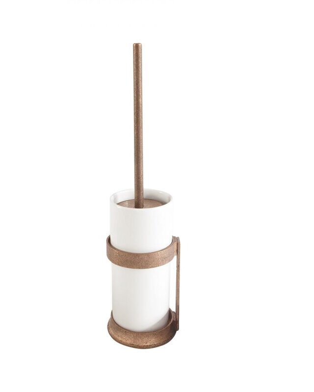Dauby STUK TOILETBORSTELHOUDER “WHITE POT” RUW BRONS (RB)