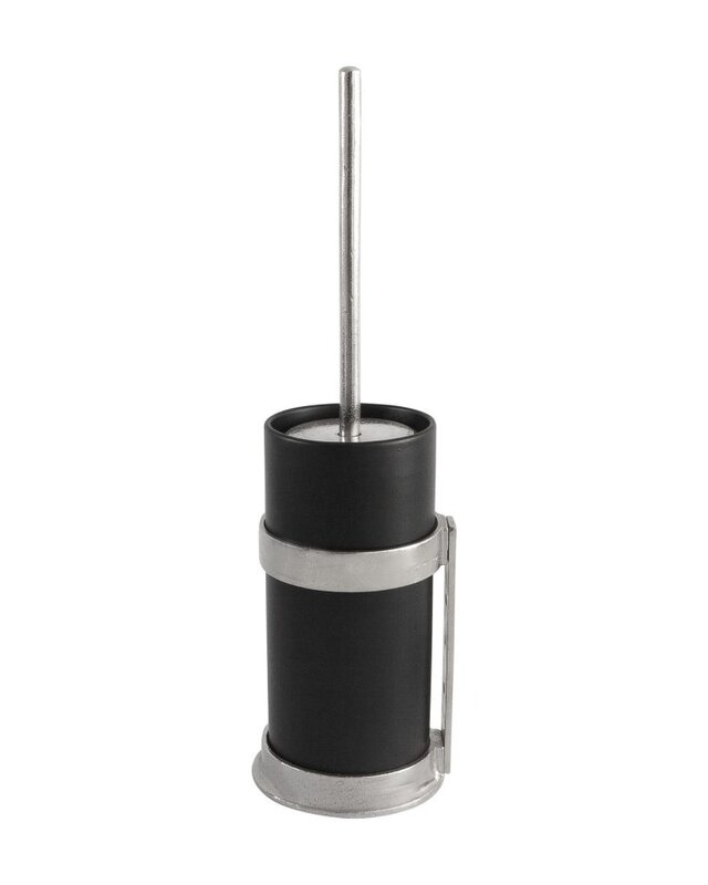 Dauby STUK TOILETBORSTELHOUDER “BLACK POT” WIT BRONS (WB)