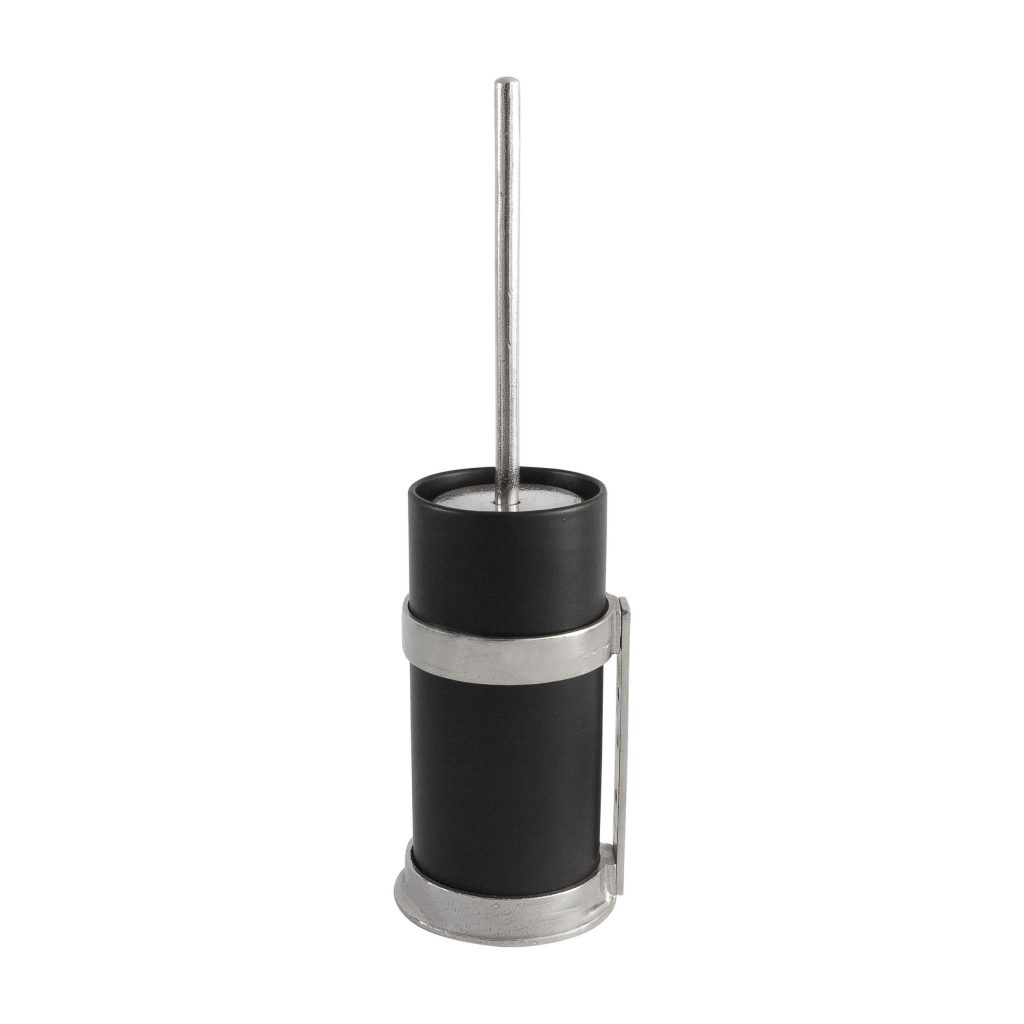 Dauby STUK TOILETBORSTELHOUDER “BLACK POT” WIT BRONS (WB)