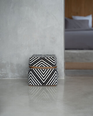 Bazar Bizar Beaded Stripes & Dots Baskets - S