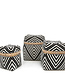 Bazar Bizar Beaded Stripes & Dots Baskets - M