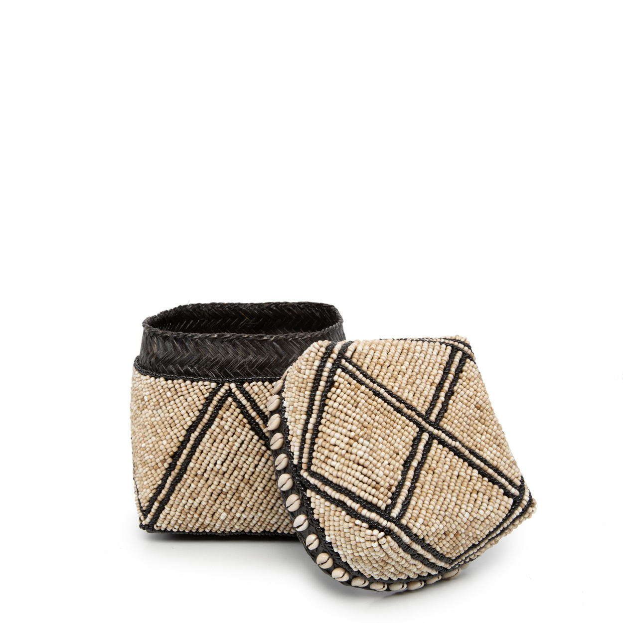 Bazar Bizar Beaded Jagged Baskets - S