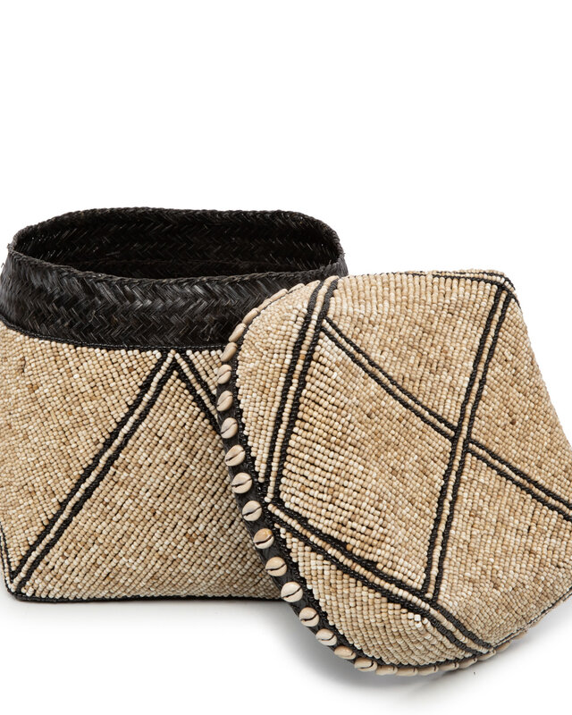 Bazar Bizar Beaded Jagged Baskets - L