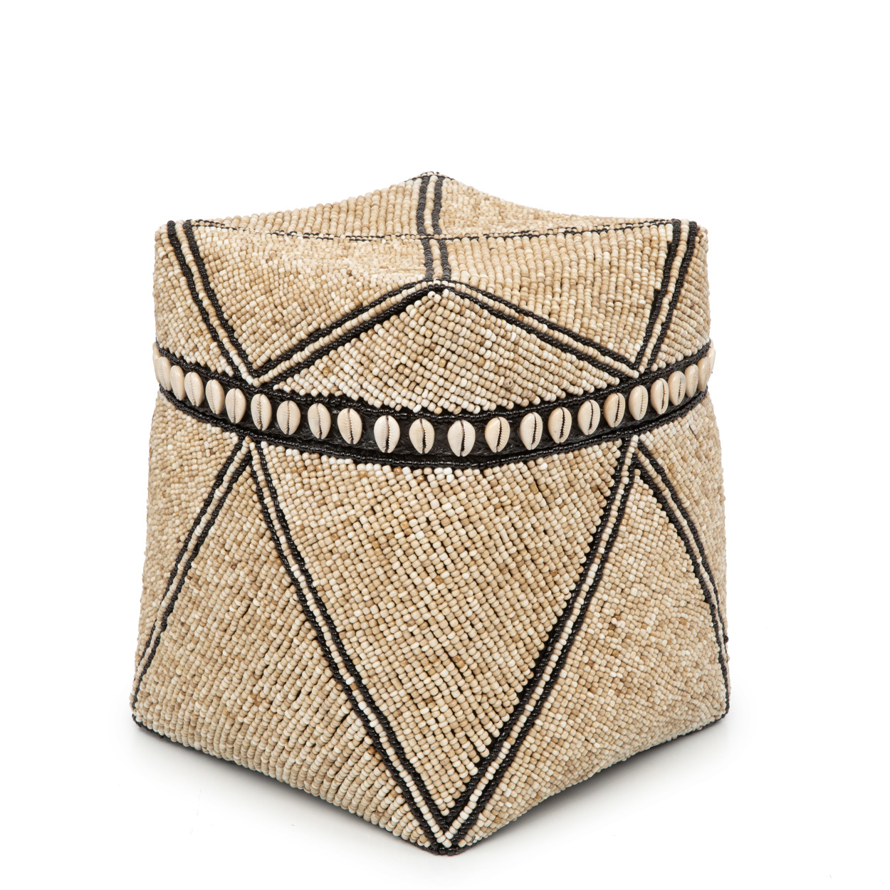 Bazar Bizar Beaded Jagged Baskets - L